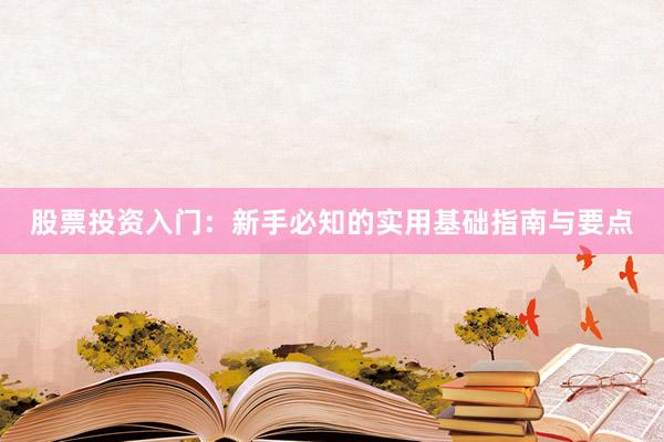股票投资入门：新手必知的实用基础指南与要点
