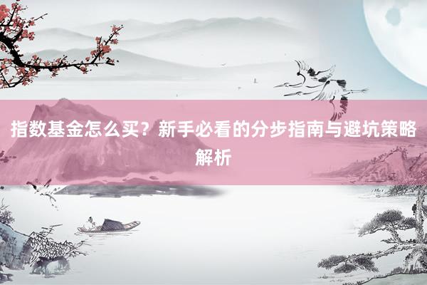 指数基金怎么买？新手必看的分步指南与避坑策略解析